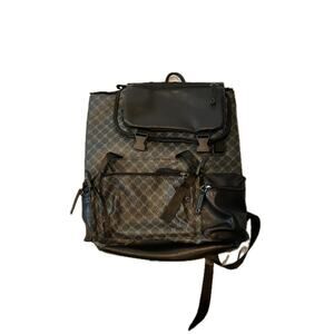 High Design Print 16" Faux Leather Backpack